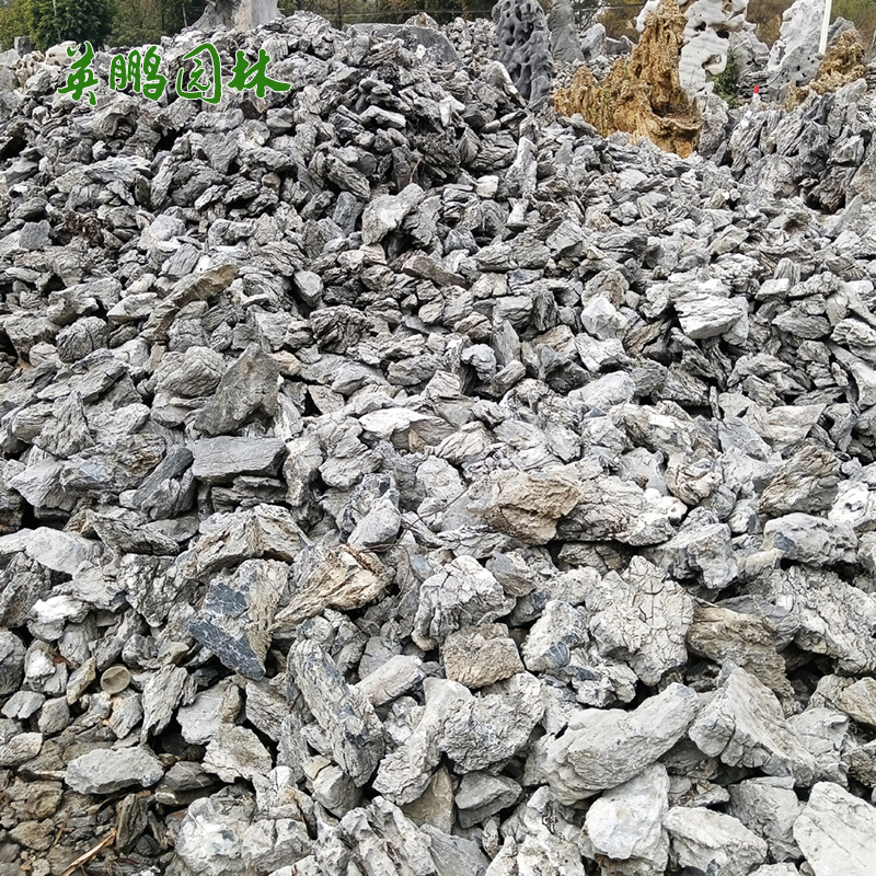 鱼缸造景假山石 水族箱装饰摆件小英石 产地直发青龙石 英鹏厂