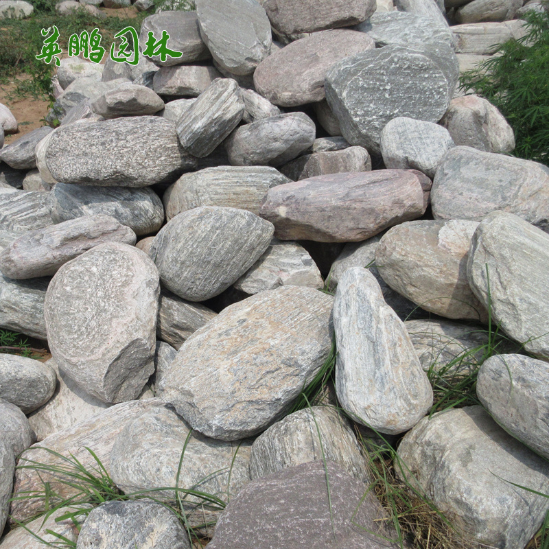 20-40公分花纹石 供应小规格假山石带白纹波浪泰山石