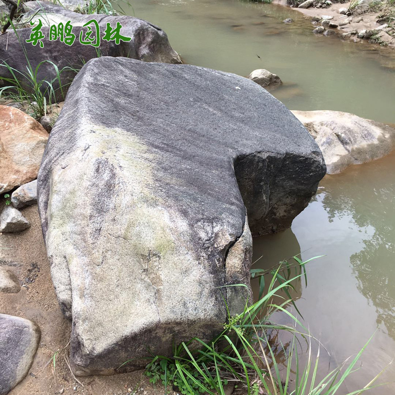 天然青石桐庐石 景墙绿化点缀景观麻石 英鹏园林工程石