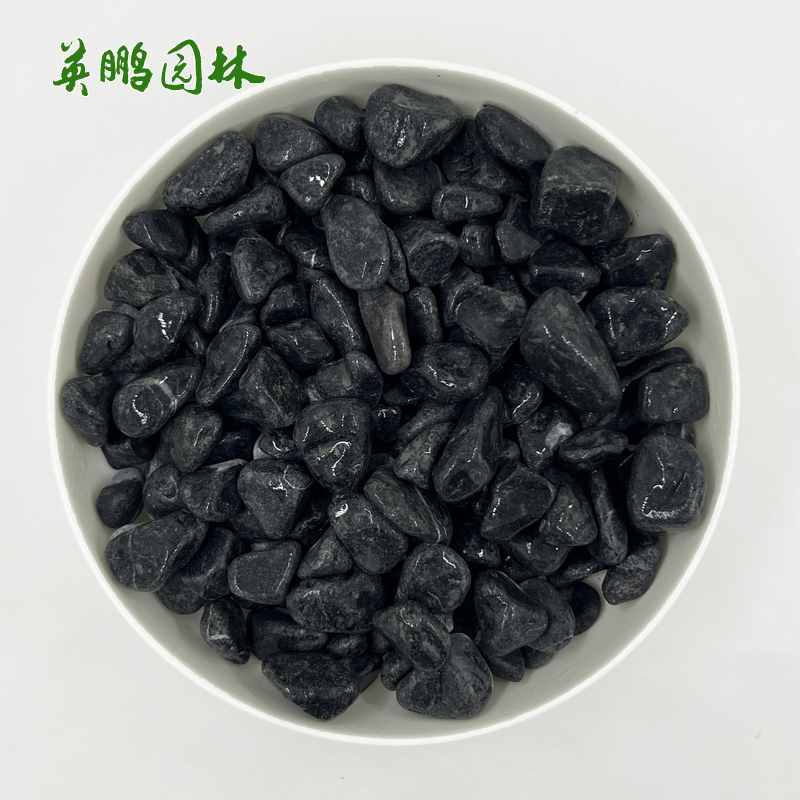 黑色水磨地面石地坪石子 米黄色浅灰色水洗石砾石